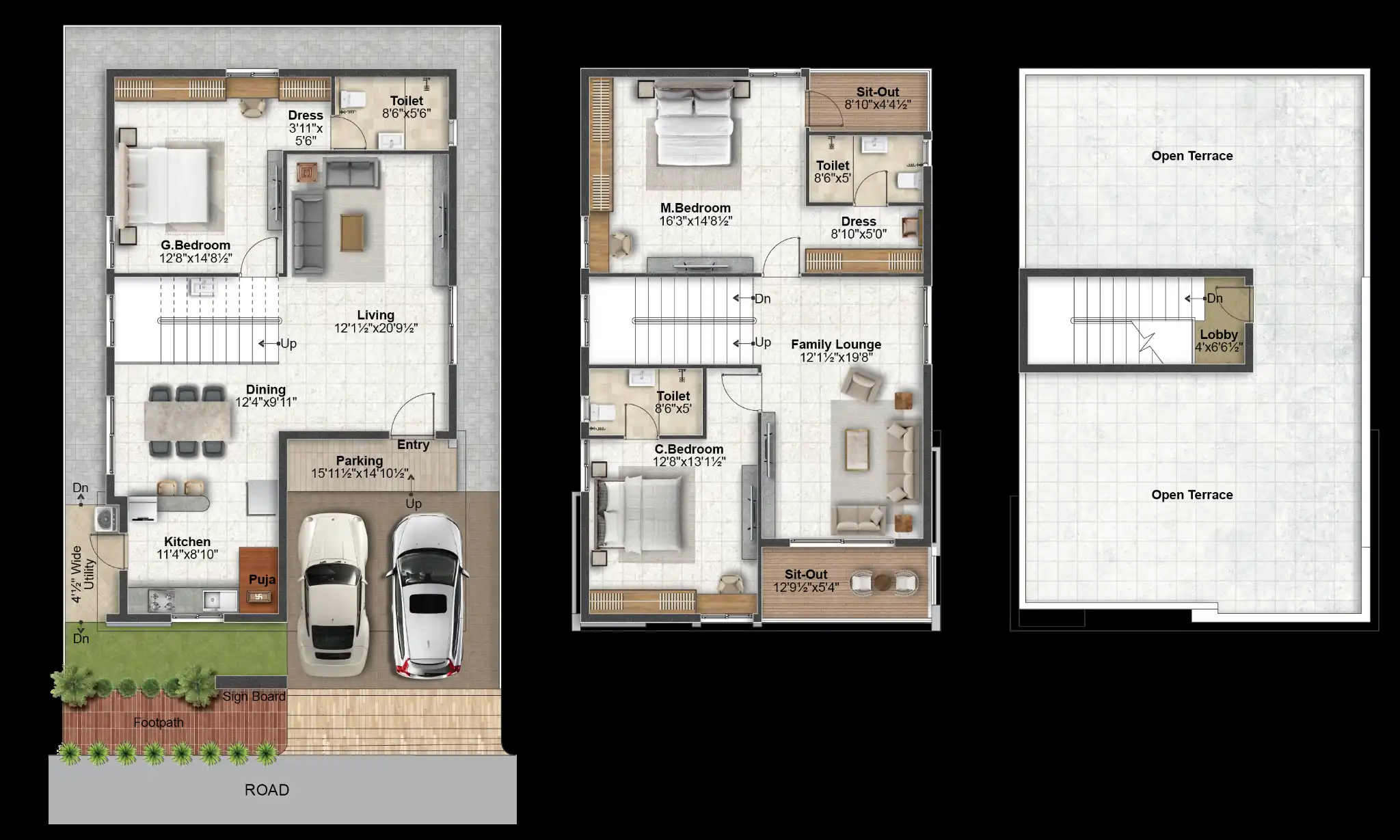 3BHK Premium Villas In Gagillapur - Risinia Green Capital