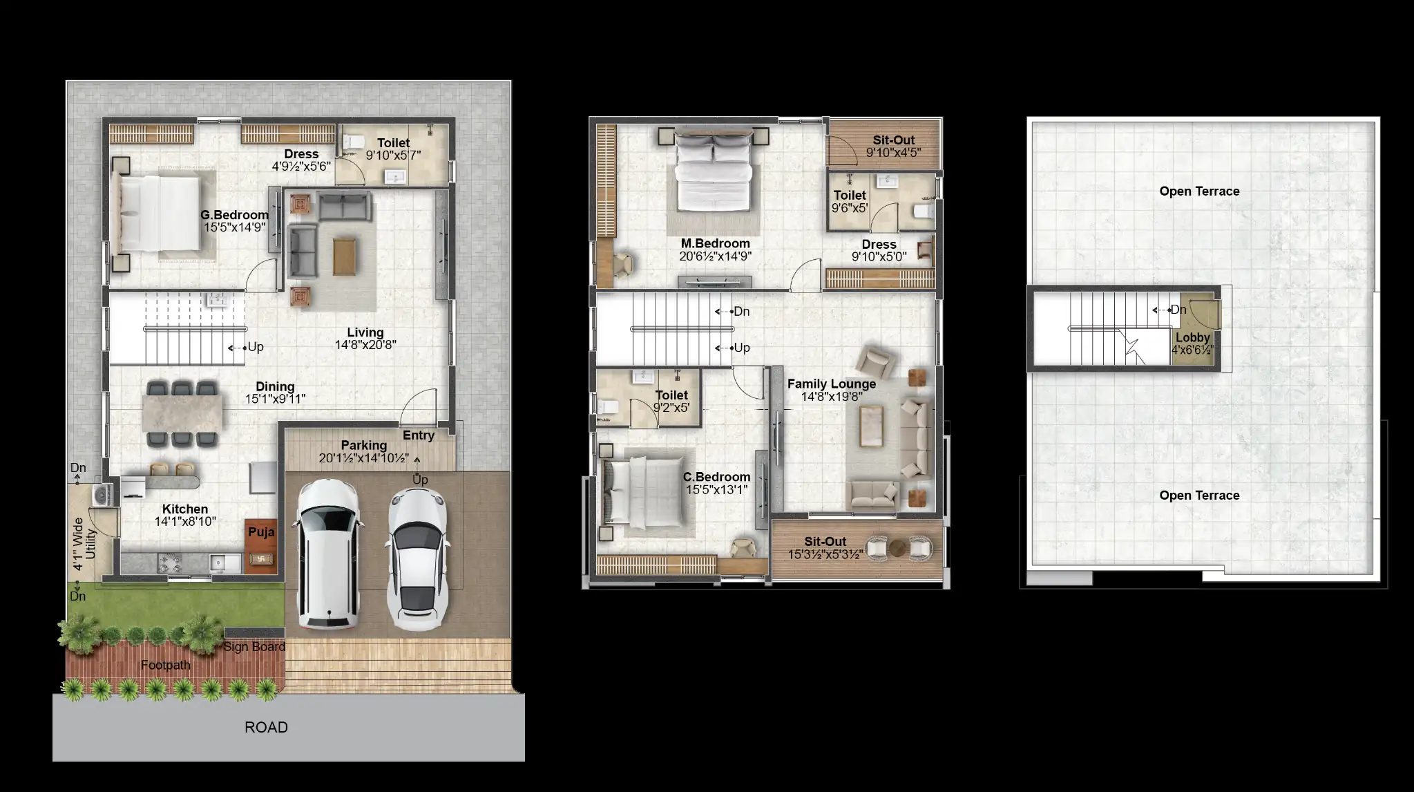 3BHK Premium Villas In Gagillapur - Risinia Green Capital