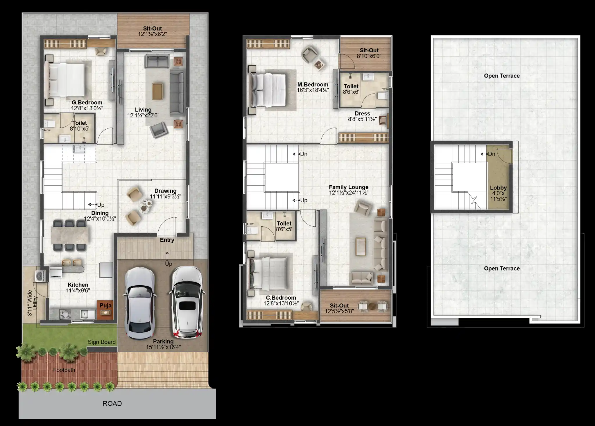 3BHK Premium Villas In Gagillapur - Risinia Green Capital