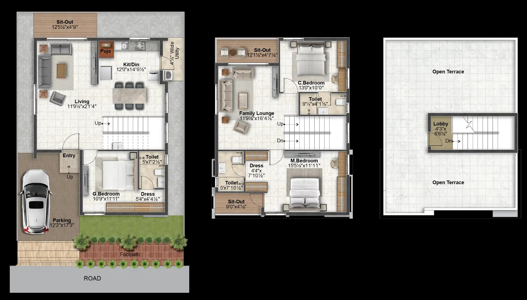 3BHK Premium Villas In Gagillapur - Risinia Green Capital