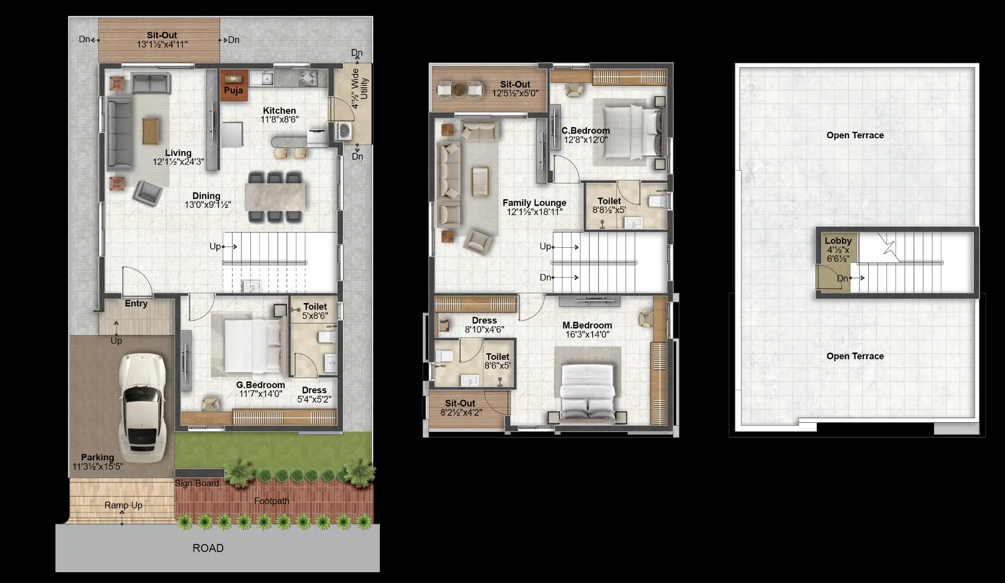 3BHK Premium Villas In Gagillapur - Risinia Green Capital