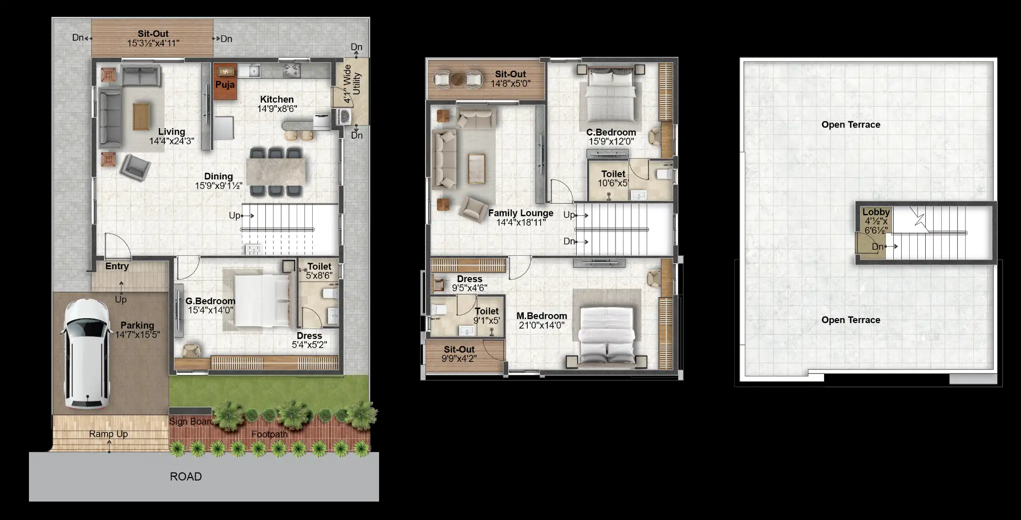 3BHK Premium Villas In Gagillapur - Risinia Green Capital