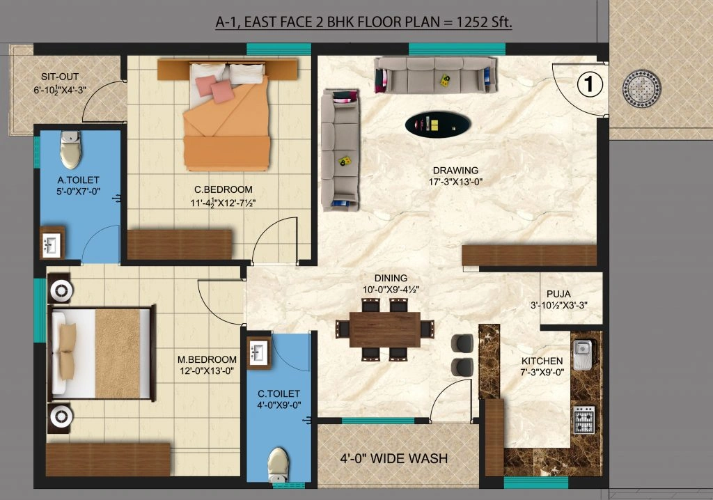 2 & 3 BHK apartments for sale in Hyderabad