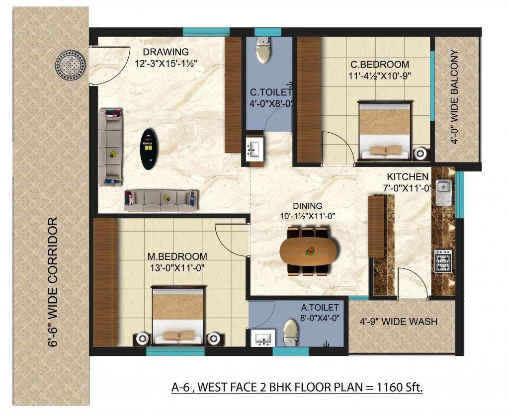 2 & 3 BHK apartments for sale in Hyderabad