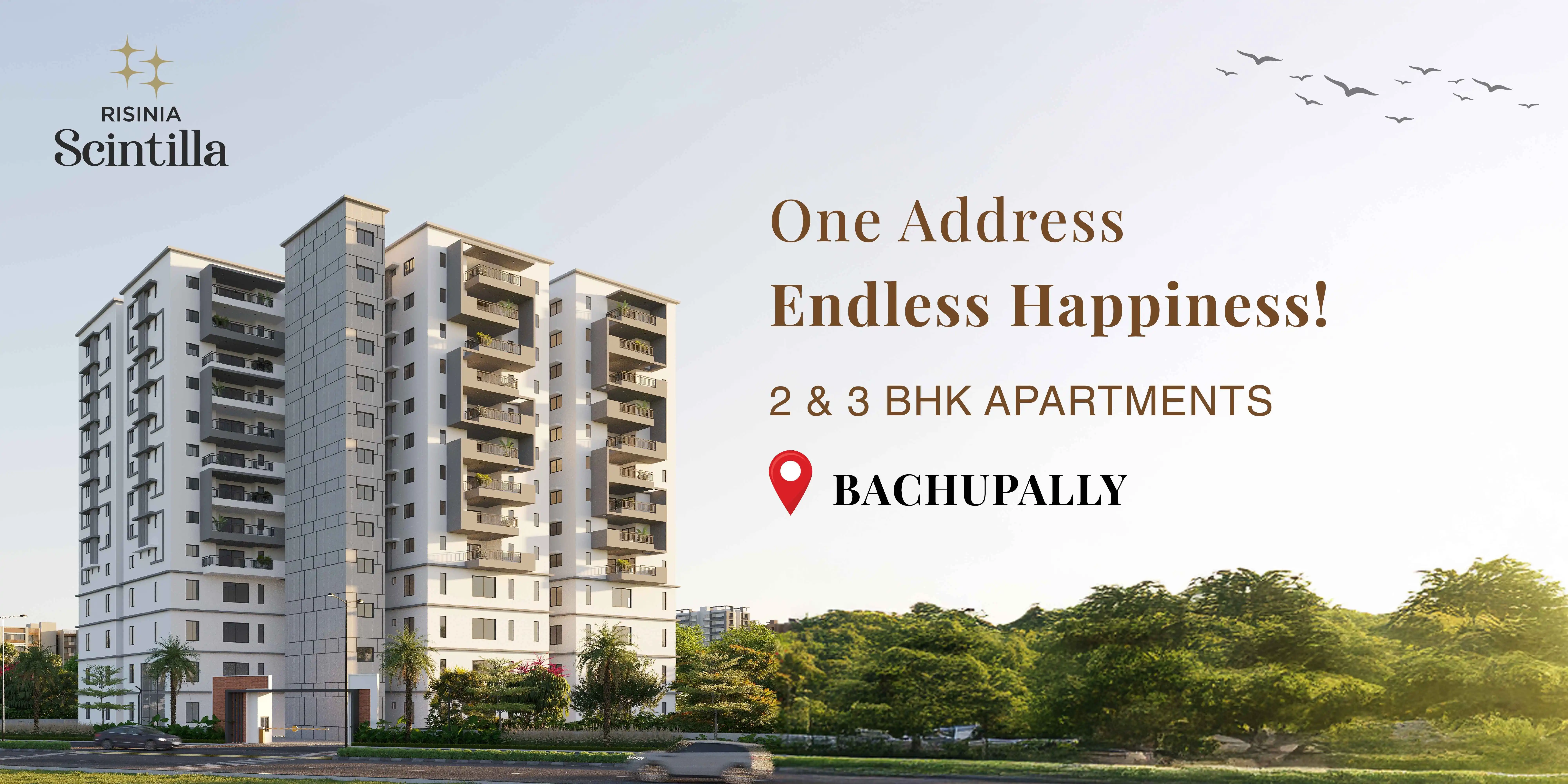 2&3 BHK Flats for sale in Bachupally