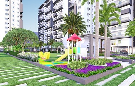 East Facing View Of 2 and 3BHK Gated Community Apartments in Bachupally