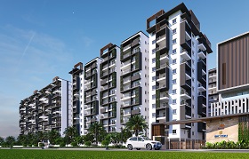 West Facing View Of 2 and 3BHK Apartments in Bachupally