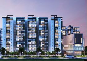 East Facing View Of 2 and 3BHK Gated Community Apartments in Bachupally 