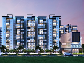 West Facing View Of 2 and 3BHK Apartments in Bachupally